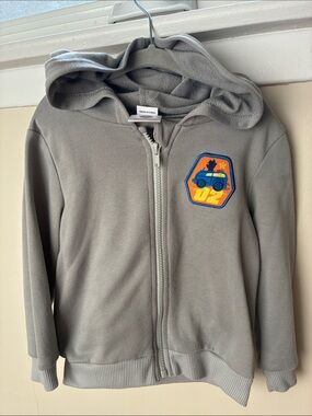 PatPat Gray Hoodie with Car Patch